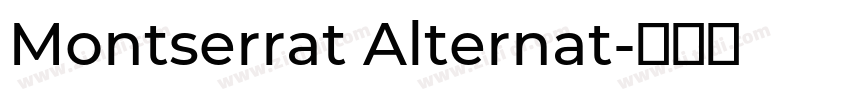 Montserrat Alternat字体转换